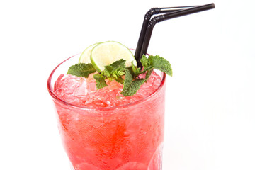 red alcoholic cocktail