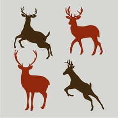 deer silhouettes