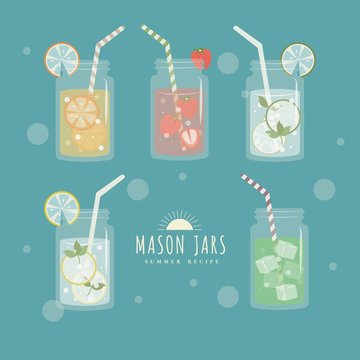 Collection of mason jars