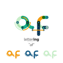 Fototapeta na wymiar Letters logo icon