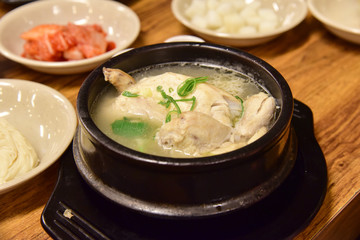 Samgyetang, or Traditional Korean Ginseng Chicken Soup