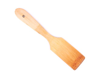 wooden spoon pan on a white background