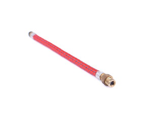hose for bicycle pump on a white background