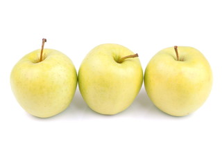 apples on a white background