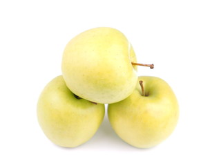 apples on a white background