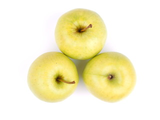apples on a white background