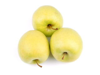 apples on a white background