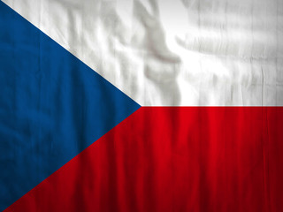 Fabric Czech Republic flag background