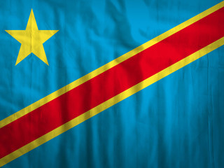 Fabric Democratic Republic of Congo  flag background