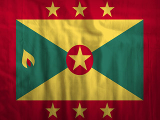 Fototapeta premium Fabric Grenada flag background