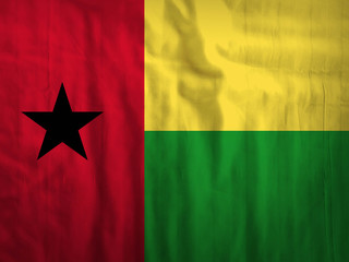 Fabric Guinea Bissau flag background