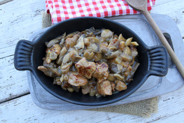 sauté de porc sauce champignons 09082016
