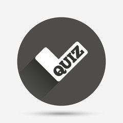 Quiz sign icon. Questions and answers game.