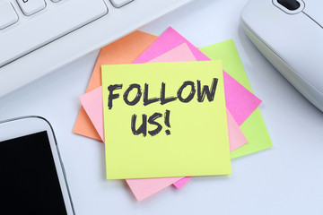 Follow us follower followers fans likes social networking media