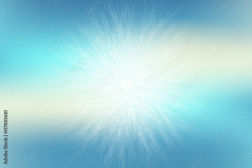 Poster Geometric abstract connected line with dots. Big data visualization. Molecule and communication background. Social network information. Modern technology concept. Vector illustration.