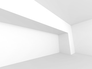 Abstract Horizontal Minimalistic Architecture Design. Empty Room