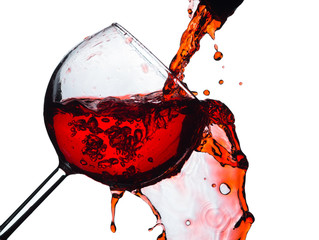 stream wine out of a glass