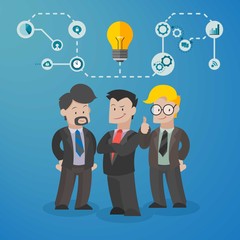 Business team with an idea