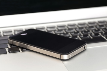 Laptop with Smart Phone