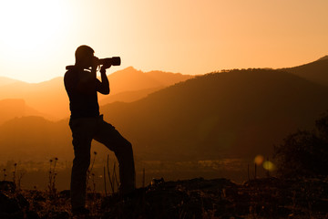 Photographer silhouette