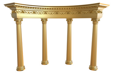 Gold colonnade