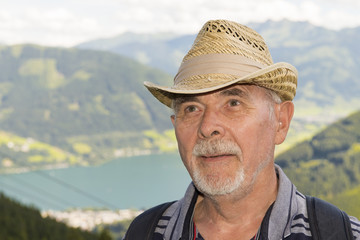 Senior Man in the Mountains 3