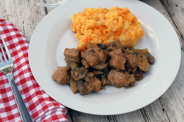 sauté de porc sauce champignons 09082016