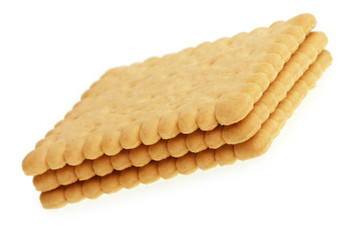 Biscuits Isolated On White Background.