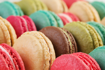 Set of delicious macaroons