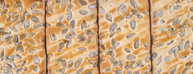 texture of the cookies with seeds. cookies top view