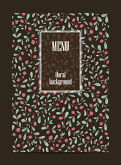 Restaurant cafe menu design, vector template