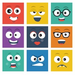 Square smileys pack 