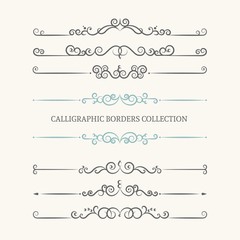 calligraphic bordes collection