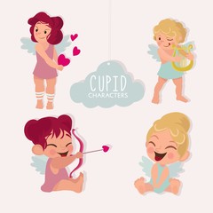 Lovely cupid character collection