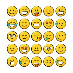 Fototapeta premium Yellow smiley pack