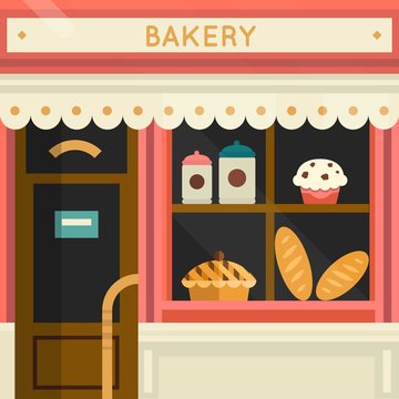 Show window bakery