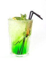 green alcoholic cocktail