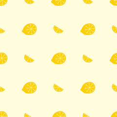 Seamless pattern with lemons for your design