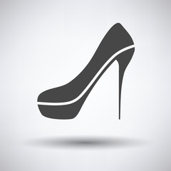 Sexy high heel shoe icon