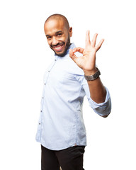 black businessman happy expression