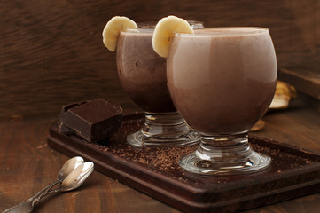 chocolate and banana smoothie