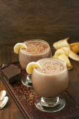 chocolate and banana smoothie