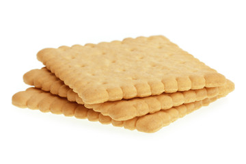 Biscuits Isolated On White Background.