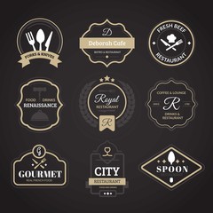 Restaurant vintage logos