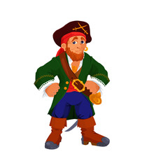 Kind cartoon pirate