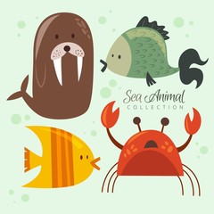 Nice sea animal set