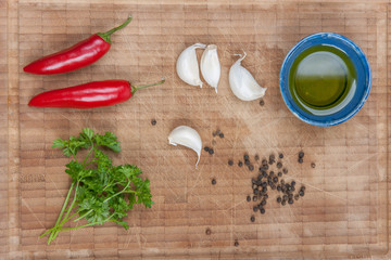 Herbs and oil © brianholm