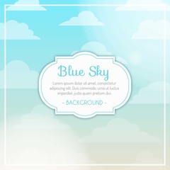 Blue sky background 