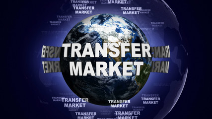 TRANSFER MARKET Text and Earth
