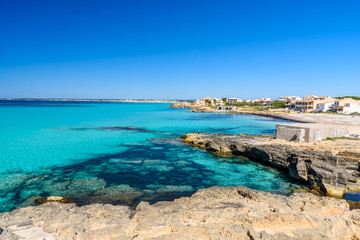 Beach Es Trenc - beautiful coast of Mallorca, Spain
